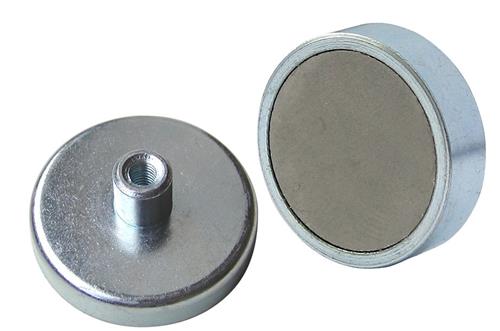 Pottemagnet E873 Ø90 M10 Gev.Bøsning