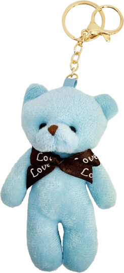 Pipol"s Bazaar Furry Teddy Charm Light Blue   Blue   ONE SIZE