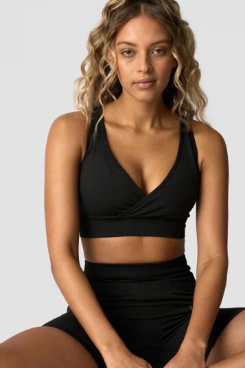 ICIW Soft Seamless Adjustable Sports BH - Svart M