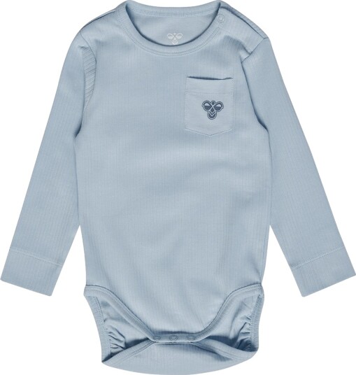 Hummel Body I/e HmlMini Rib Skyway Hummel 2 år (92) Langermet Body Lyseblå