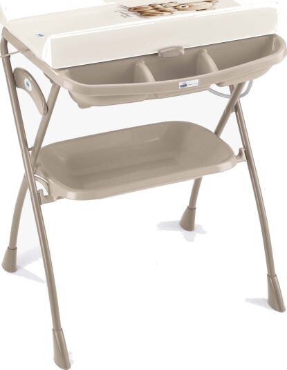 CAM Volare Sammenleggbar Badebalje Med Stellematte Beige