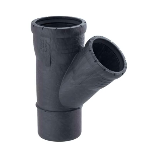Geberit Silent-pro PP Grenrør med to Muffer 160x160mm / 45°