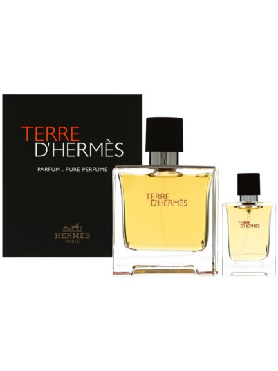 Hermès Terre d'Hermès Gavesett for menn med EDP 75ml + Miniatyr 12,5ml Hermès Terre d'Hermès Gavesett for menn med EDP 75ml + Miniatyr 12,5ml