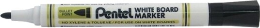 Pentel Mw85, 12 Stykker, Svart, Projektil Spiss, Svart, Hvit, Plastikk