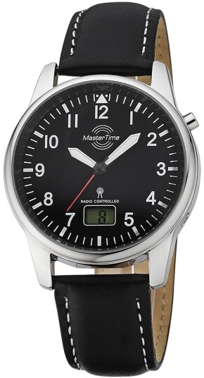 Master Time Herreklokke MTGA 10715 61L Funk Basic Sort/Lær Ø41 mm Master Time Herreklokke MTGA 10715 61L Funk Basic Sort/Lær Ø41 mm