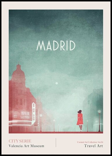 Madrid 1 GRAN VIA Plakat Plakat / 21x30cm