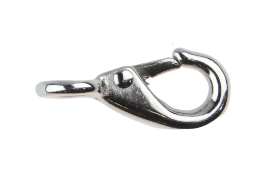 CAL Karabinkrok Nr.0   Forkrommet messing   10x55 mm