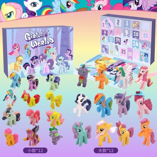 Julekalender for jenter   Enhjørninggaver til jenter Julekalender 24 dager med overraskelser FF  My Little Pony