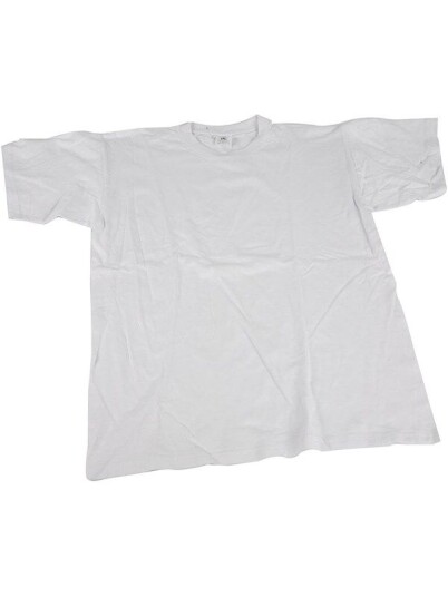 Creativ Company T-shirt White with Round Neck Cotton Size S