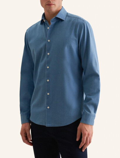 Seidensticker Spread Kent Casual O.t. Blue 43