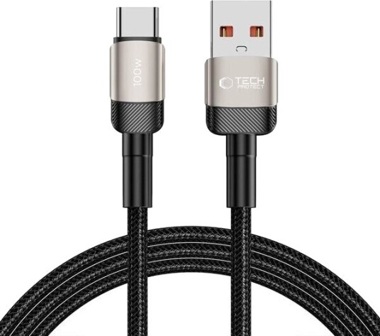 Tech Protect UltraBoost Evo USB C USB A 100W 2m titanium Tech Protect UltraBoost Evo USB C USB A 100W 2m titanium