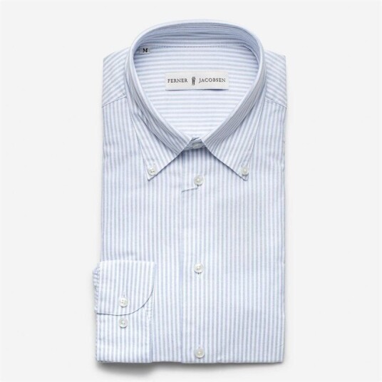 Ferner Jacobsen Oxford Bd Reg Blue/white Stripes Ferner Jacobsen Oxford Bd Reg Blue/white Stripes