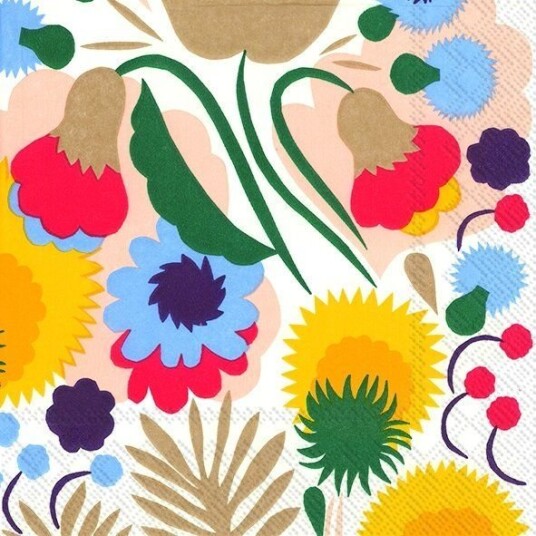 Ihr Marimekko Pikkukellukka lunsjservietter