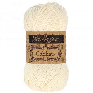 Scheepjes Cahlista Garn Unicolor 130 Old Lace Scheepjes Cahlista Garn Unicolor 130 Old Lace