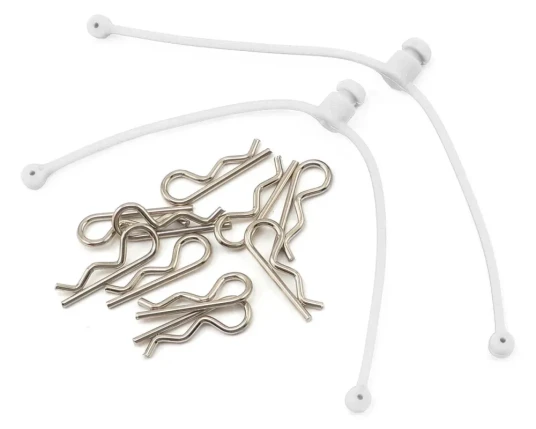 Radient 0306 Body Clip Retainer White 10 Clip 2