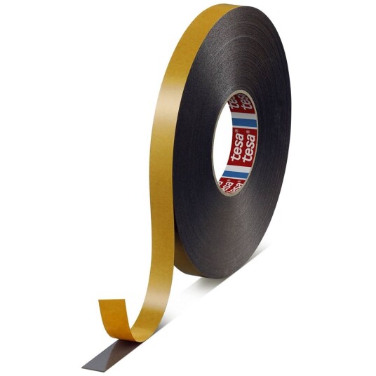 Kraftmark Dubbelhäftande Skumtejp 50m x 50 mm Svart