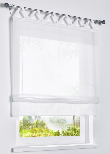bonprix Liftgardin i lin-optikk 1 (H/B: 130/60 cm),2 (H/B: 130/80 cm),3 (H/B: 130/100 cm),4 (H/B: 130/120 cm) beige
