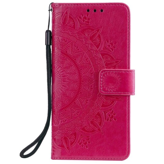INCOVER Nokia 2.4 Skinn Flip Deksel - Mandala Mønster Rose
