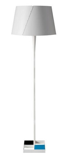 TATO De-Lux D4 Gulvlampe Blå & Matt Hvit