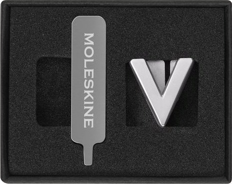 Moleskine Pins V Sølv
