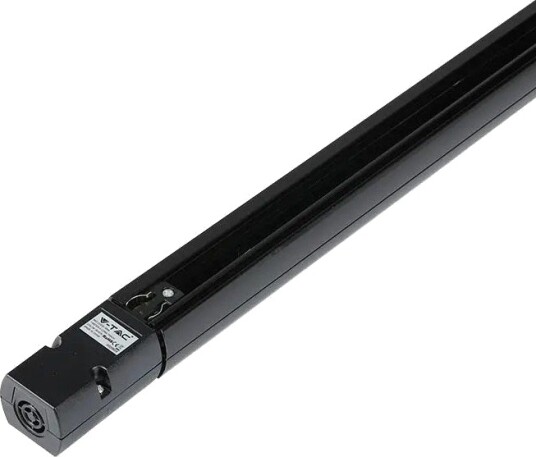V Tac V Tac 2 meter skinne til skinnespots   Svart 3 faset   Farge : Svart