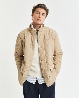 Gant Quilted windcheater jakke DARK KHAKI M