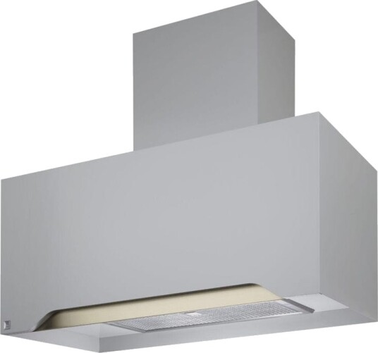 Røroshetta Gaia Ventilator 60-80 cm Børstet Stål / 60x42cm med Kanal Balansert Ventilasjon