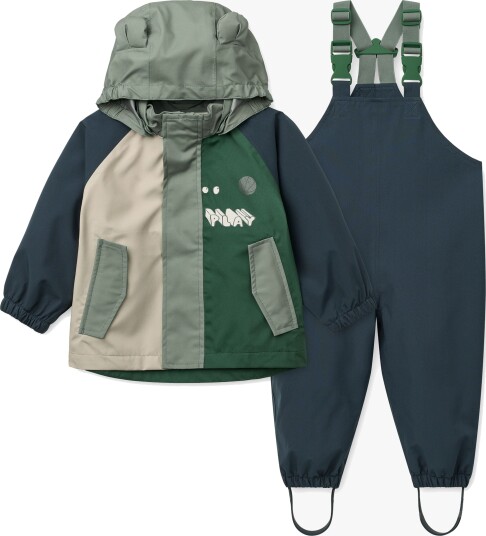 Liewood Manu Rainwear Set Green 80