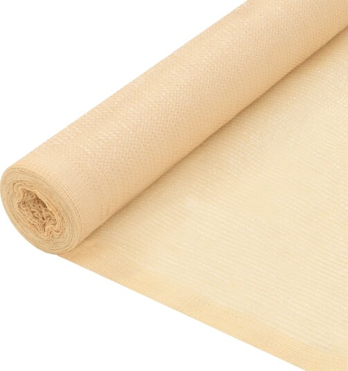 vidaXL Skjermnett HDPE 2x10 m Beige