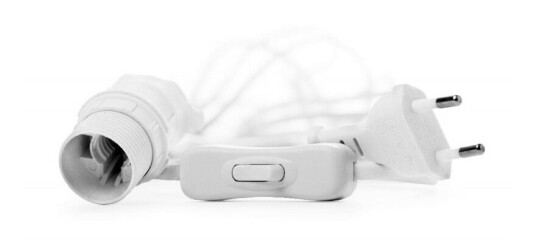 Watt & Veke - Ledning til Stjerne 5 m w/Switch White