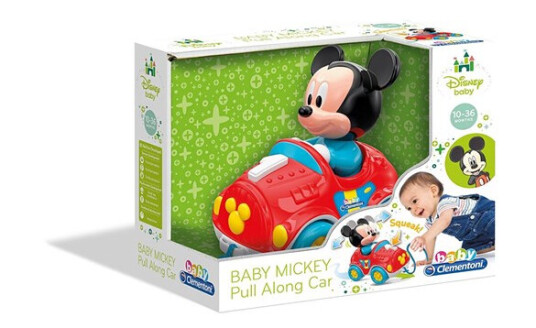 Clementoni Pull Along Baby Mickey Car