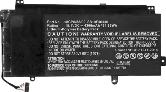 Coreparts Batteri Til Bærbar Pc Litiumpolymer 4300 Mah 64.9 Wh Svart MBXLE-BA0164