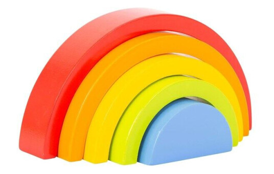 Small Foot  Wooden Building Blocks Rainbow 5dlg.
