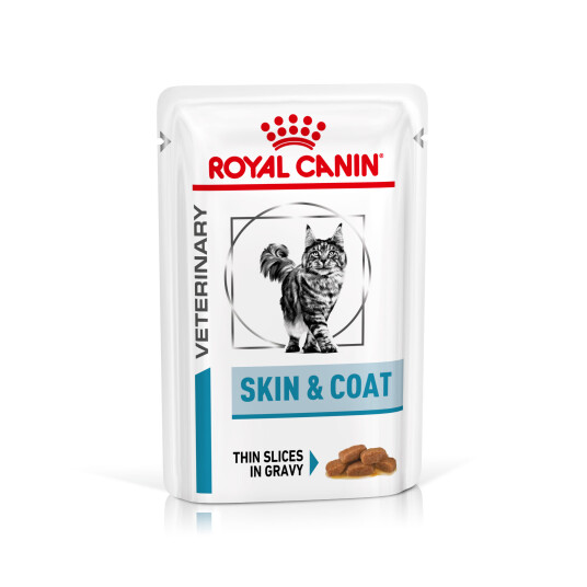 Royal Canin Veterinærfôr Kattemat Skin & Coat 12 x 85 g - For Sensitiv Hud