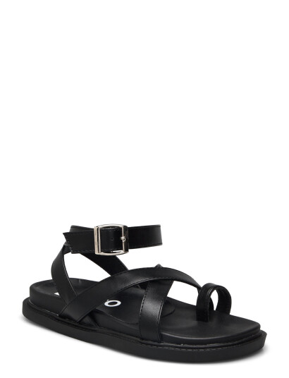 Bianco Biaoslo Toe Post Sandal Faux Leather - Black - 37 Bianco Biaoslo Toe Post Sandal Faux Leather - Black - 37