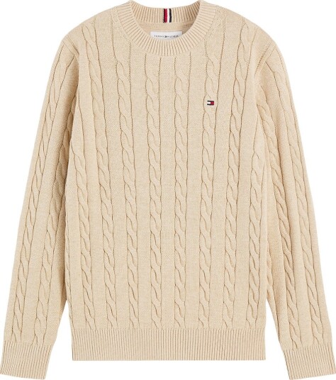 Tommy Hilfiger Genser - Strikk - Lett Gold Beige - Tommy Hilfiger - 3 år (98) - Genser