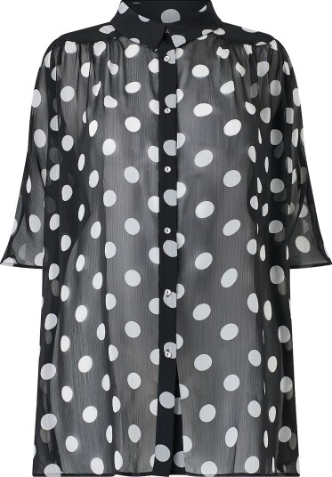 NO. 1 BY OX   Skjorte Long Loose batwing Blouse   Flerfarget