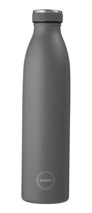 Aya&ida Drinking Bottle Drikkeflaske Med Lokk 750 Ml Dark Grey