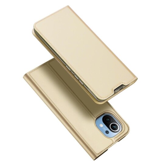 Dux Ducis Xiaomi Mi 11 DUX DUCIS Skin Pro Series Thin Wallet Kunstskinn Deksel - Gull