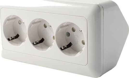 Egant Hjørneboks M/3 Veis Stikk 16A/250V