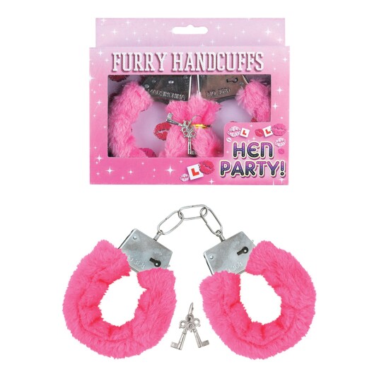 Henbrandt Håndjern Med Fluff Rosa