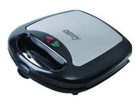 Camry Premium CR 3024 - Sandwichmaskin / vaffelmaskin / grill - 1 kW - sølv/svart