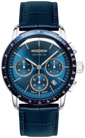 Zeppelin Herreklokke 88783 New York Blå/Lær Ø42 mm Zeppelin Herreklokke 88783 New York Blå/Lær Ø42 mm