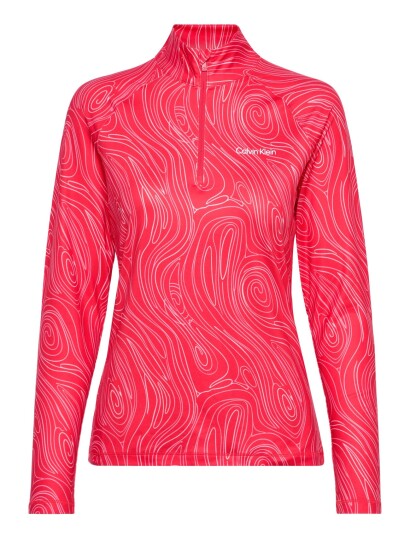 Calvin Klein Golf Dakota Quarter Zip Top Pink XXL