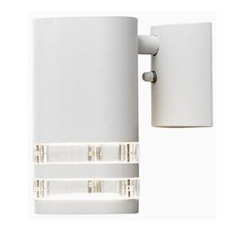 Konstsmide Modena vegglampe ned GU10 hvit/transparent 7515-250