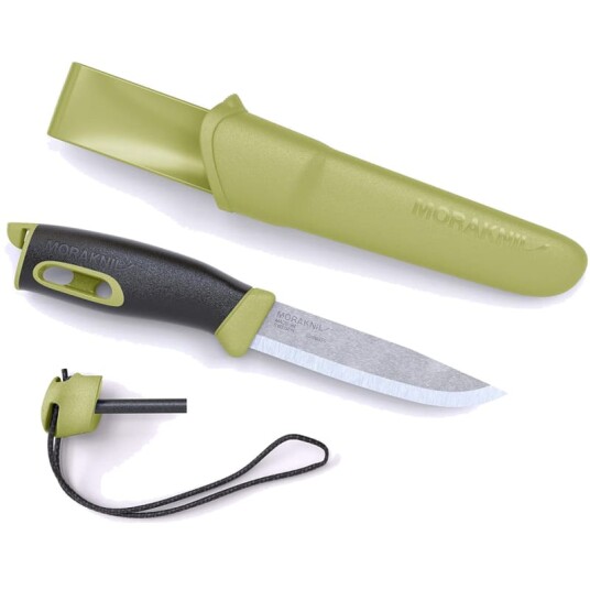 Morakniv Companion Spark Jaktkniv 104mm Grønn med Slire Morakniv Companion Spark Jaktkniv 104mm Grønn med Slire