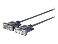 Vivolink Pro DB-9 til DB-9 seriell kabel 1,5 m med formstøpt design Vivolink Pro DB-9 til DB-9 seriell kabel 1,5 m med formstøpt design