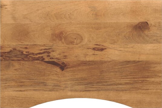  Skrivebordsplate med kurve 90x60x2,5 cm heltre grovt mangotre