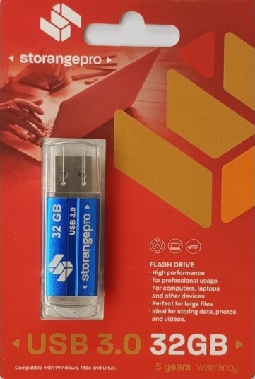 Minnepinne Storange 32 Gb Basic Pro Usb 3.0 Svart Minnepinne Storange 32 Gb Basic Pro Usb 3.0 Svart
