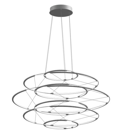 Nemo Drop 7 Taklampe Sølv
